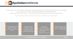 Desktop Screenshot of notdienst-portal.de
