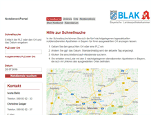 Tablet Screenshot of lak-bayern.notdienst-portal.de
